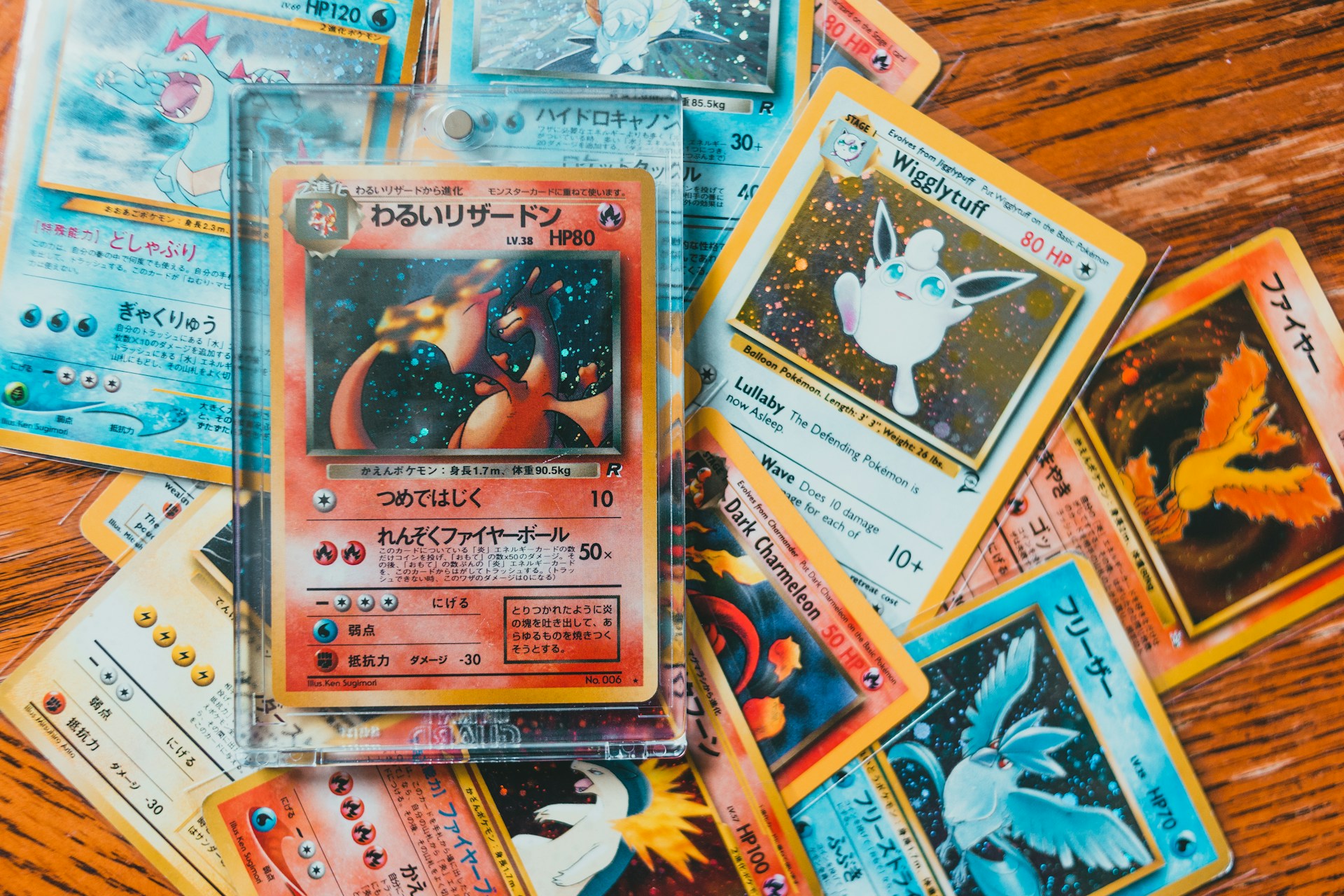 Pile of Pokemon cards